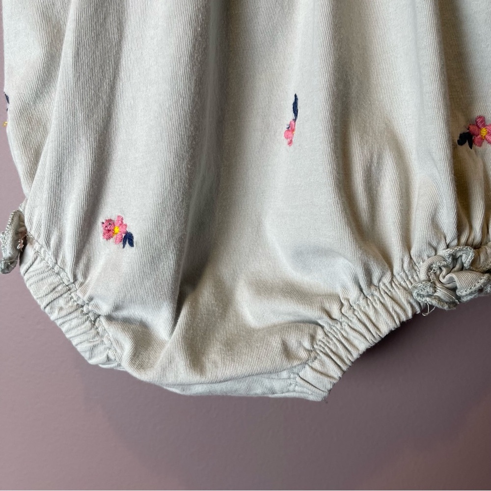 Nordstrom Baby Smocked Romper Embroidered Floral 6M - Picture 6 of 8